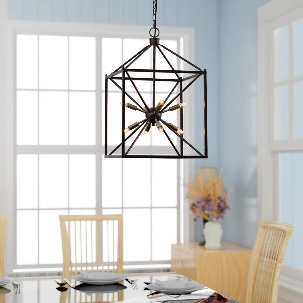 Lazzur Touques 8 Light 16" Matte Oil Rubbed Bronze Pendant