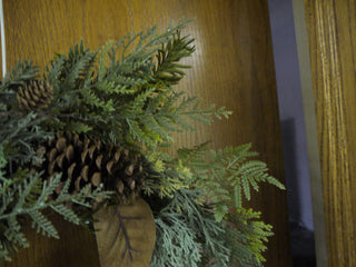 24" Pine and Pine Cone Wreath