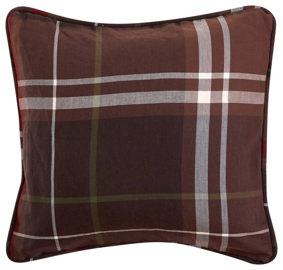 Jackson Plaid Pillow, 18"x18", 1 Piece