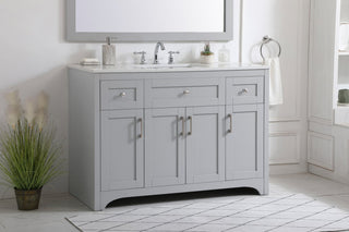 22" Traditional Grey-Light Bathroom Vanity
