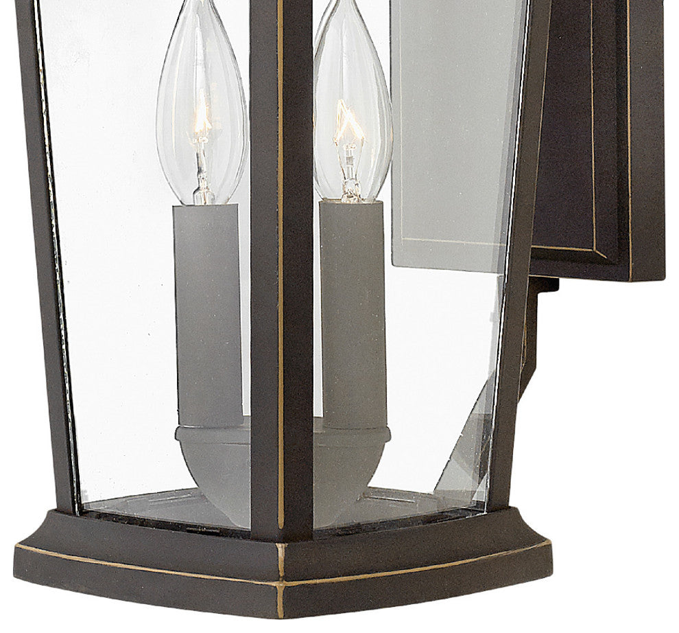 Hinkley Bromley Medium Wall Mount Lantern, Oil Rubbed Bronze