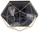 3-Light Geometric Flush Mount Light