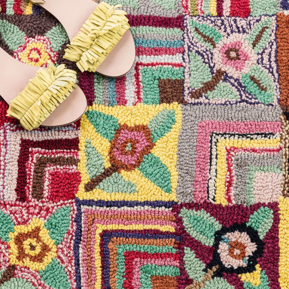 Dash & Albert Gypsy Rose Hand Hooked Wool Rug, Multi, 3' x 5'