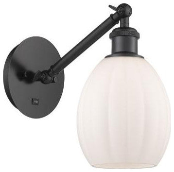 Innovations 317-1W-BK-G81 1-Light Sconce, Matte Black