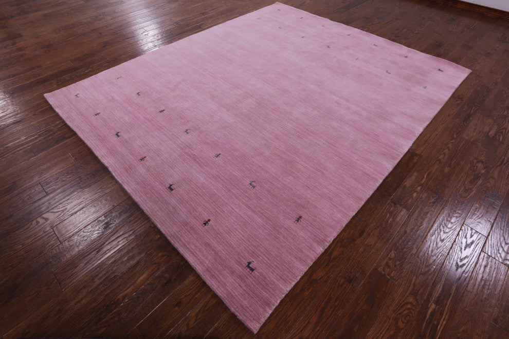 8' 0" X 10' 0" Persian Gabbeh Hand Knotted Wool Rug - Q15317