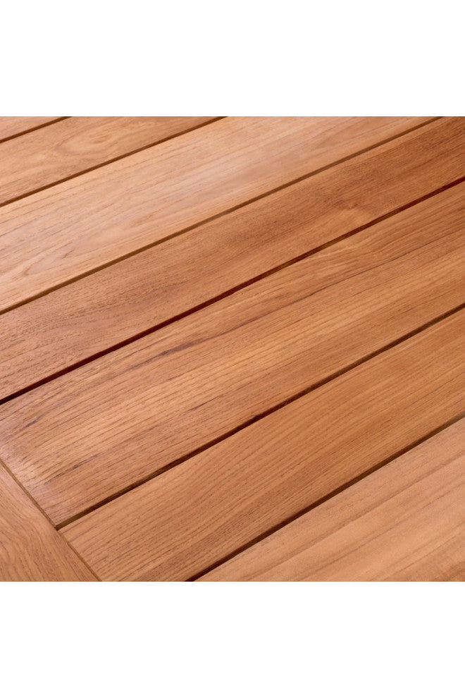 Slatted Teak Outdoor Dining Table, Eichholtz Glover