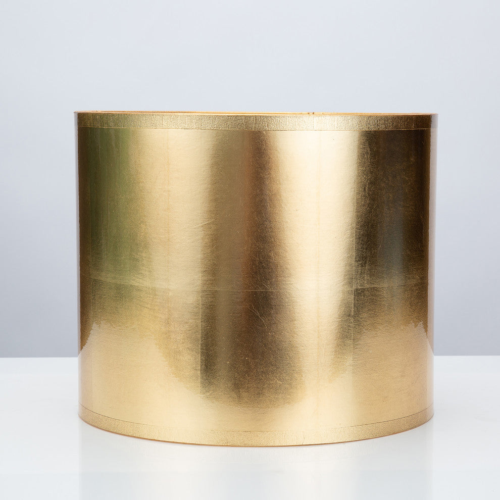 Couture Lamps Modern Glam 12x12x10" Round Gold Foil Shade