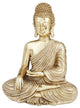 Gold Playstone Traditional Buddha Sculpture