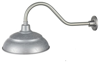 R Series Collection 1 Light 14" Painted Galvanized RLM Warehouse Shade