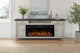 76" Traditional Fireplace Console Entertainment, White