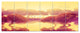 Peaceful Japanese Gardens, Landscape Canvas Art Print, 70"x28", 6 Panels