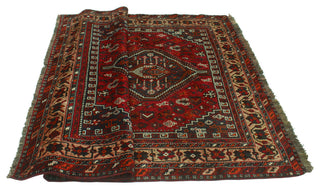 Fine Vintage Distressed Loy Red Rug