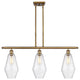Innovations 516-3I-BB-G654-7 3-Light Island Light, Brushed Brass