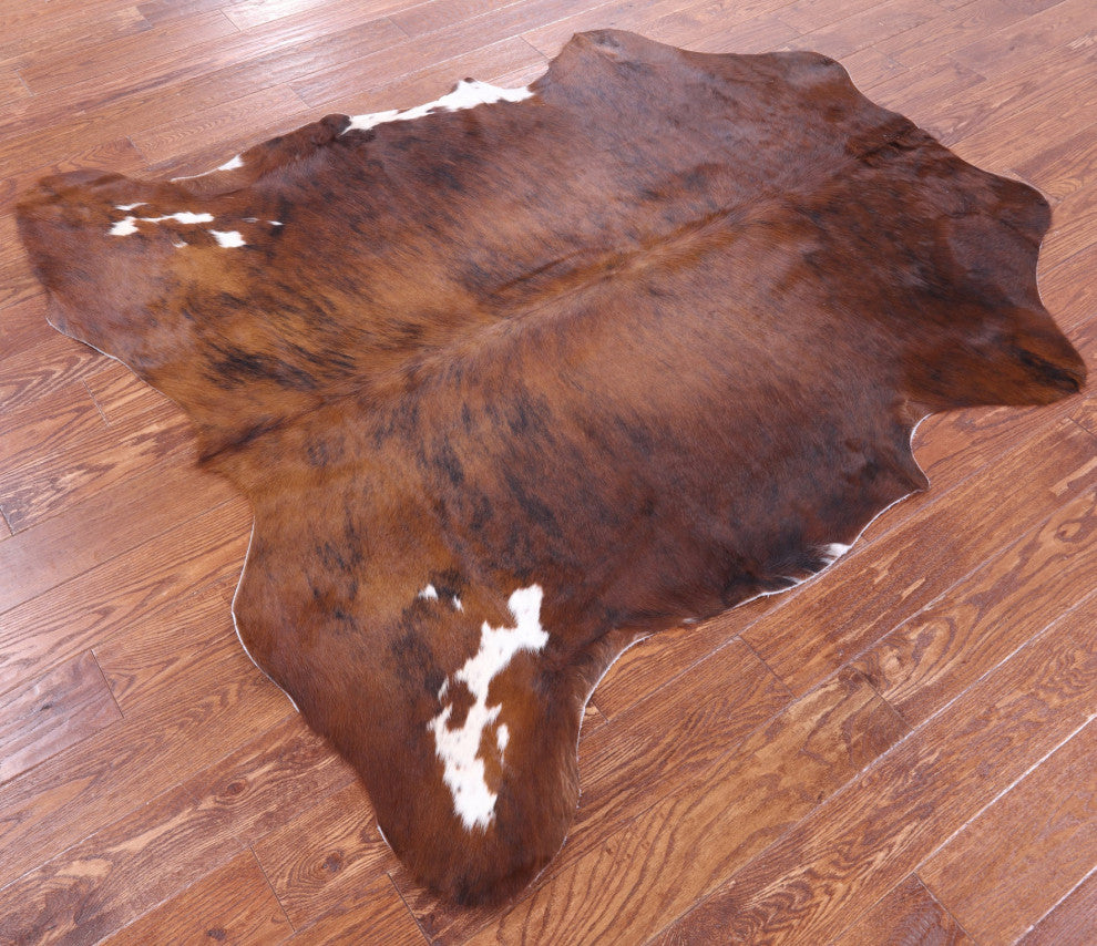Natural Cowhide Rug 6' 2" X 5' 9" C1790