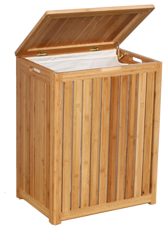 Oceanstar Spa-Style Bamboo Laundry Hamper