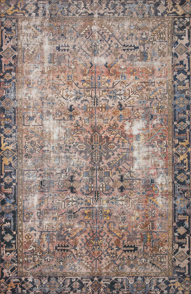 Chris Loves Julia x Loloi Jules Terracotta/Multi 9'-6" x 14' Area Rug