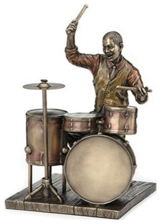 Jazz Band Drummer Statue