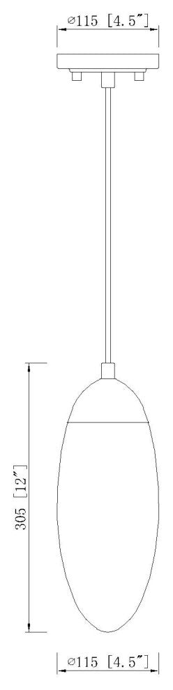 Z-Lite 651P Arden 5"W Mini Pendant - Rubbed Brass