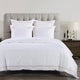 Embroidered Border Duvet Cover Set, 3 Piece, Light Gold, Queen