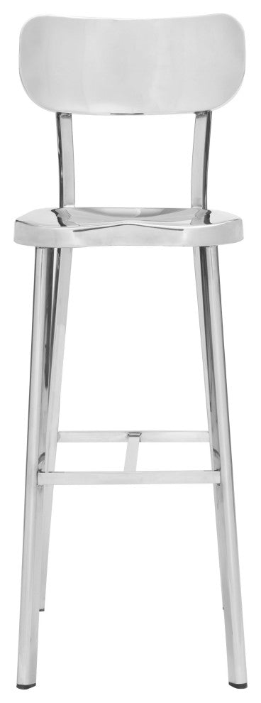 Polished Steel Bar Chair