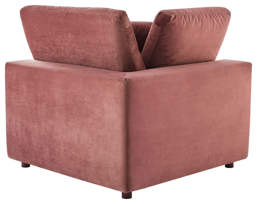 Sectional Sofa Set, Velvet, Pink, Modern, Living Lounge Hotel Lobby Hospitality