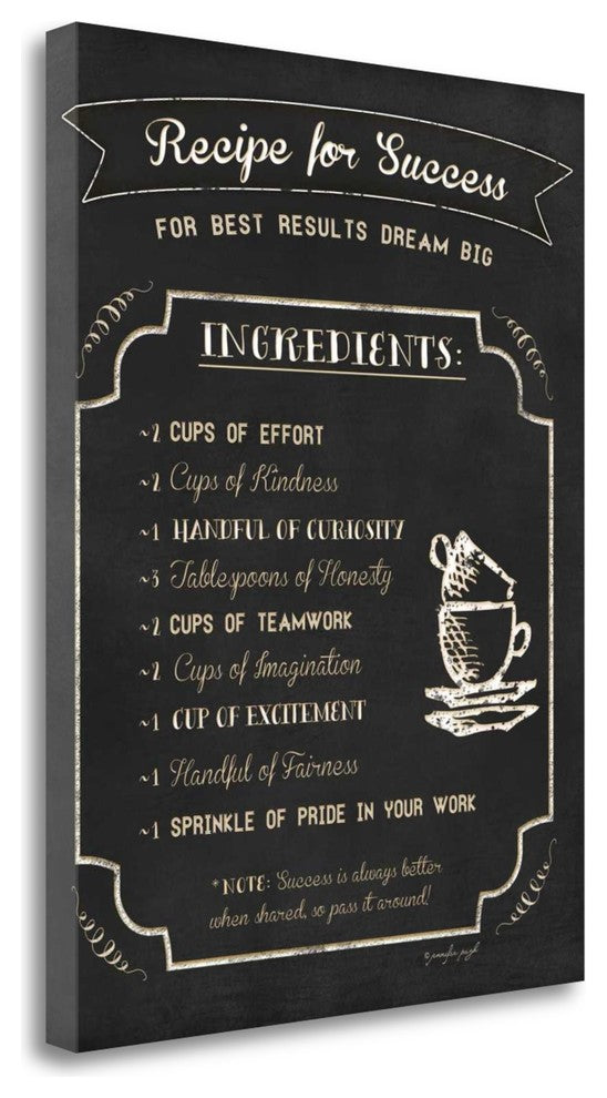 "Recipe For Success" By Jennifer Pugh, Giclee Print on Gallery Wrap Canvas
