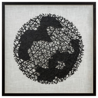 Strongest Ties', 35"x35" Mixed Media Shadowbox, Framed Under Glass