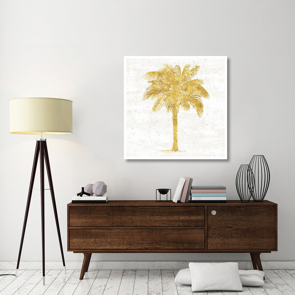 "Palm Coast II On White" Digital Paper Print by Sue Schlabach, 42"x42"