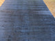 9"x12" Hand Loomed Black Oriental Rug Bamboo Silk Modern