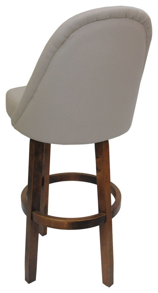 Swivel Counter 26" 30" Extra Tall 34" Wood Bar Stool M-235 Vivian Base, Beige