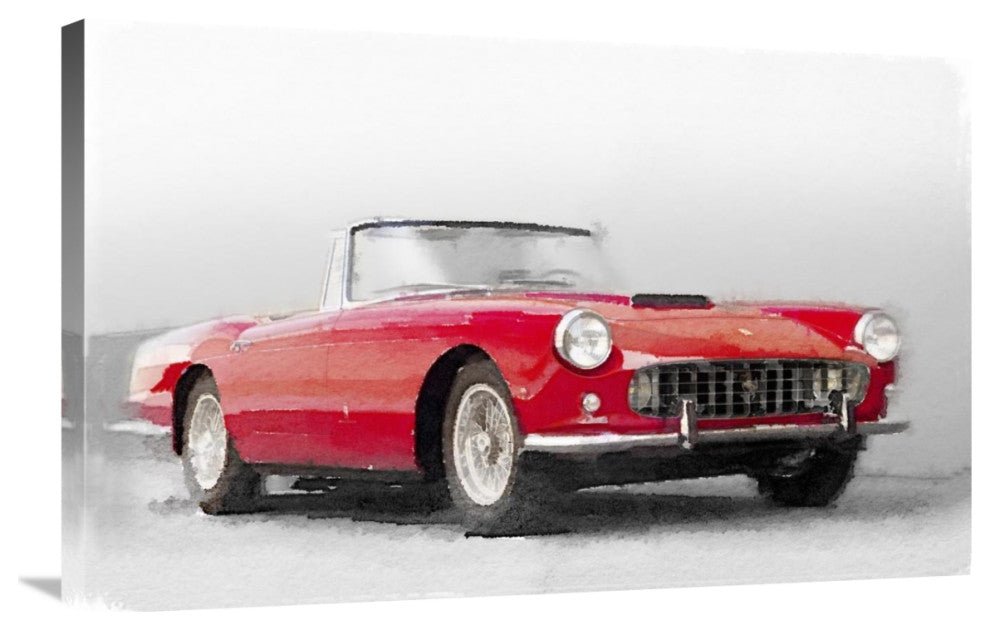 "1960 Ferrari 250GT Pinifarina Watercolor" Fine Art Print