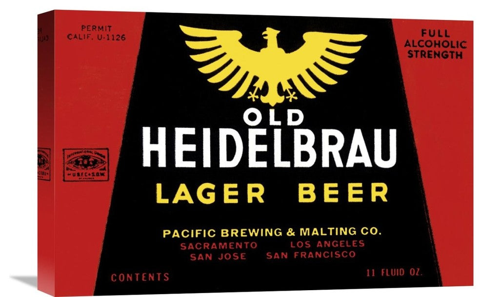 Old Heidelbrau Lager Beer, 22"X15"