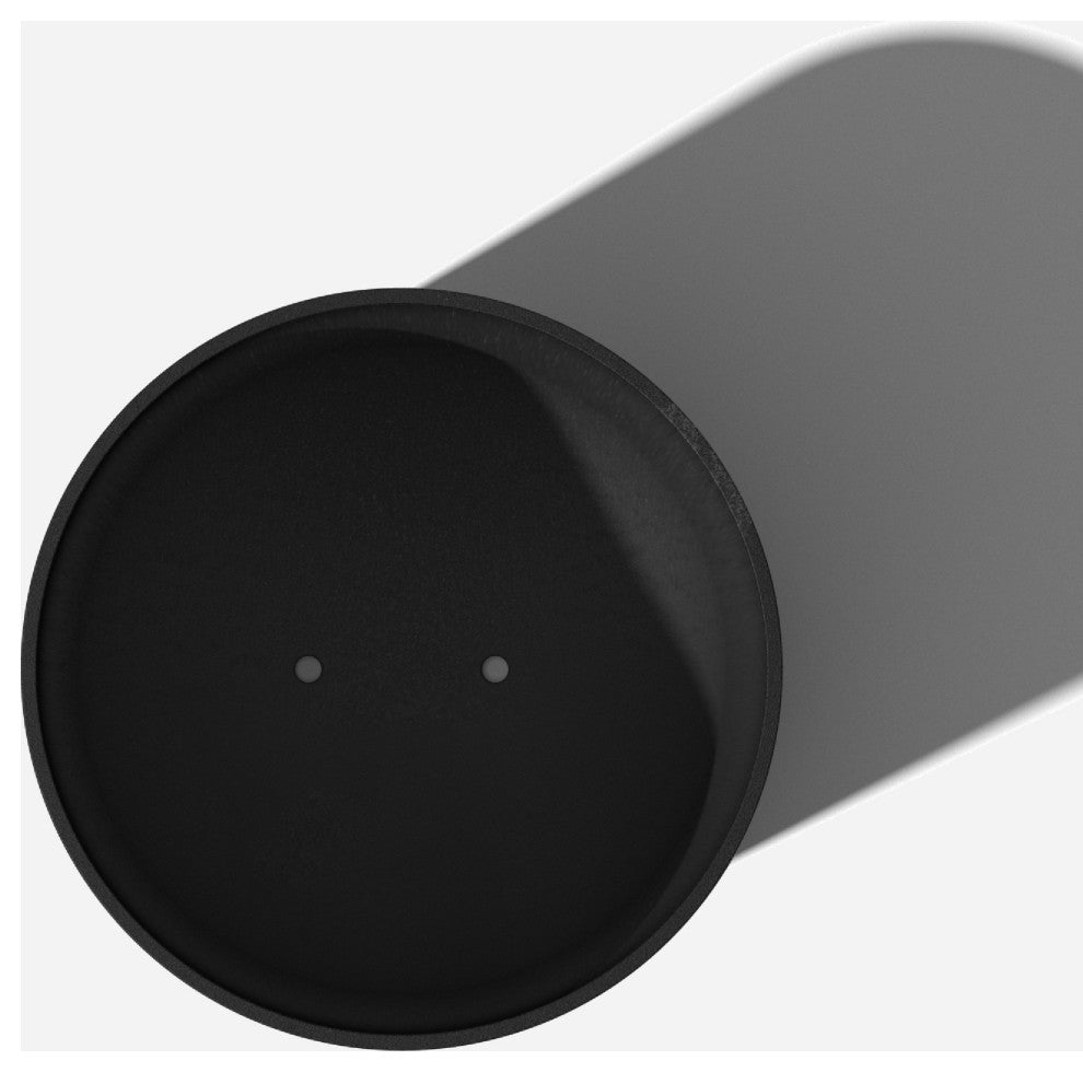 Pure Series Kona Planter, Black, 20", 2 Pack