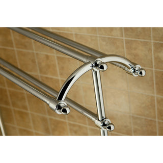 Kingston Brass Pedestal Towel Rack, Polished Chrome