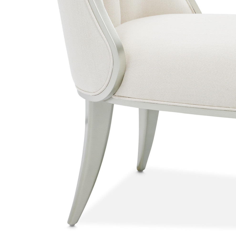 Penthouse Dining Side Chair, Frosted Linen/Silver Mist