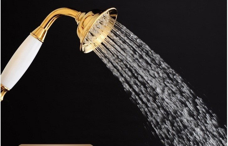 Arsizio Classic Luxury Gold Brass Bathroom Shower Set