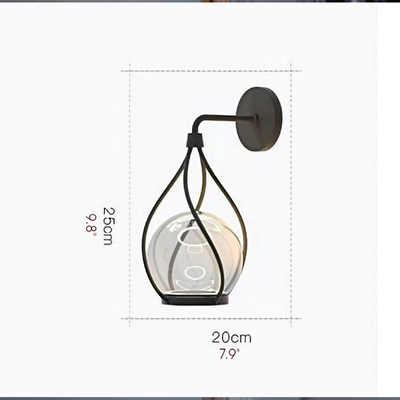 Modern Outdoor LED Waterproof Wall Sconce for Courtyard, Porch