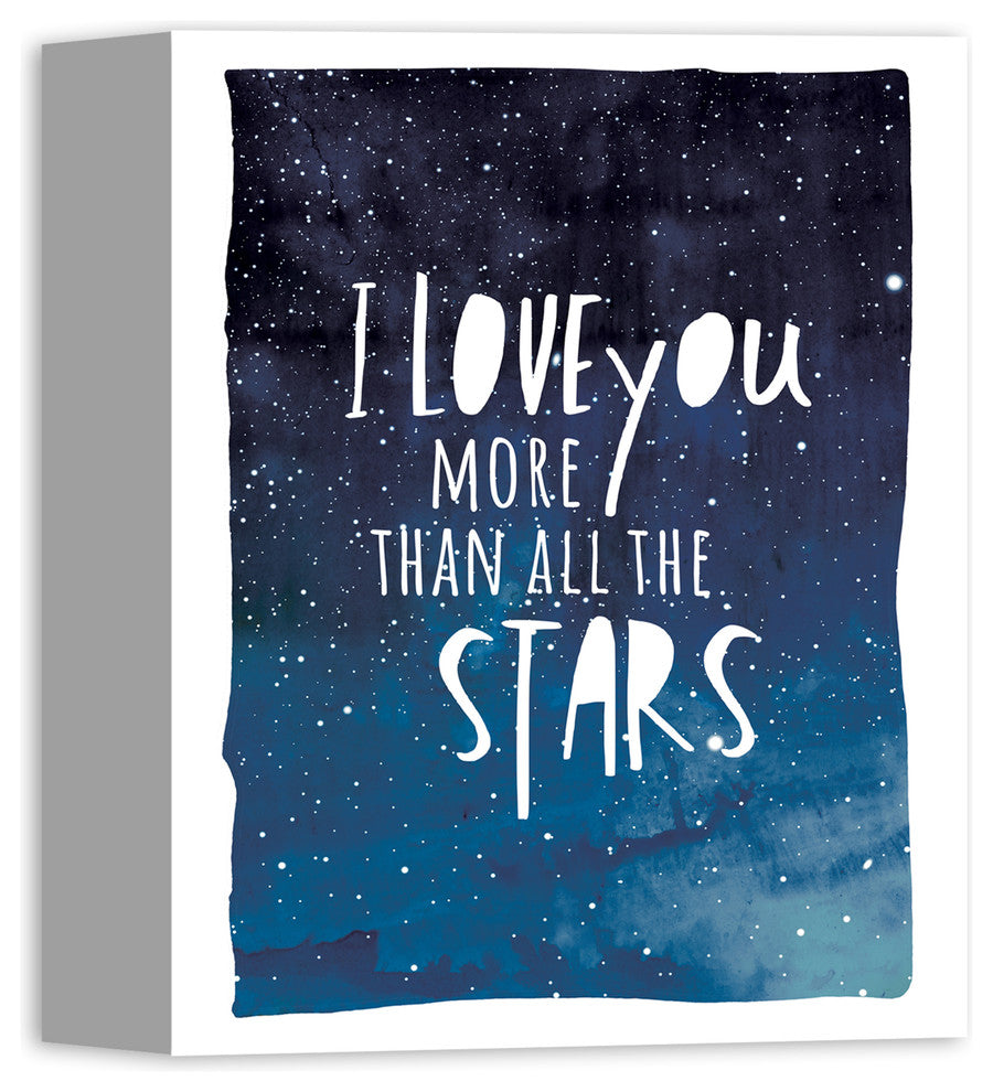 I Love You More Than All The Stars 8x10 Canvas Wall Art