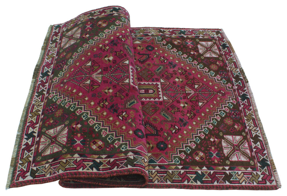 Fine Vintage Distressed Osei Pink Rug