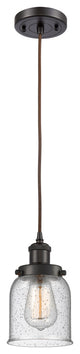 Small Bell 1-Light Mini Pendant, Oil Rubbed Bronze, Seedy