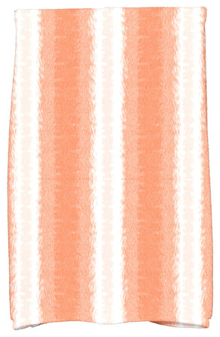 Sea Lines, Stripe Print Hand Towel, Orange