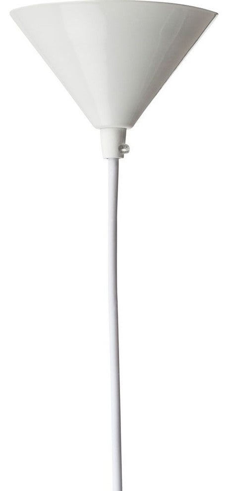 Nuevo Living Karl Lighting Pendant, White Steel Metal, Small, Default Title