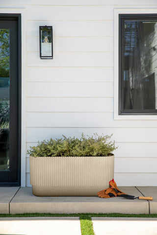 Veradek Demi Series Long 30" Planter, Sand, 30 Inch, 1 Pack