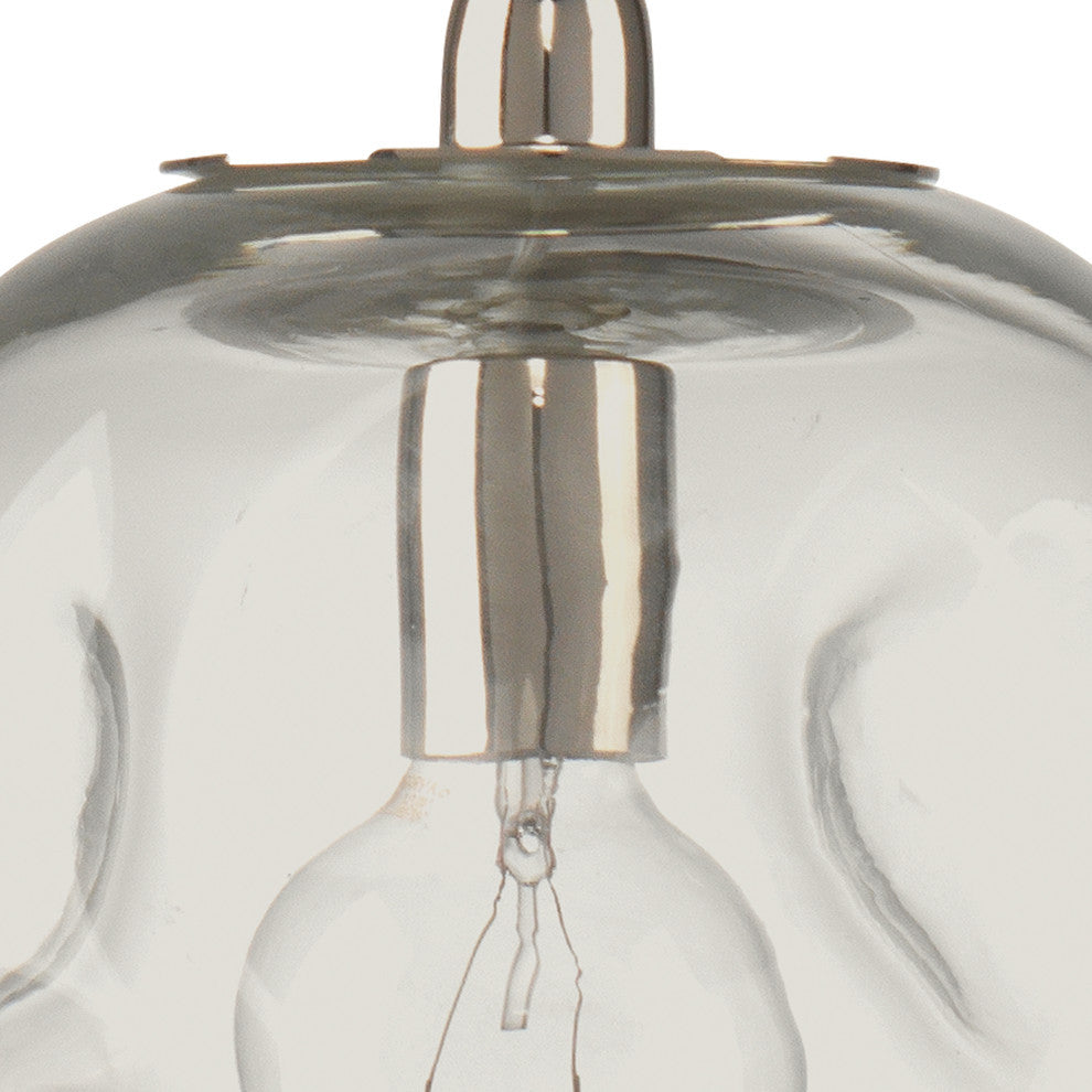 Dimpled Glass Pendant, Clear
