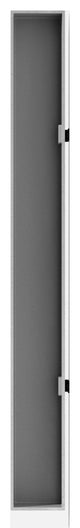 Veadek Geo Series Hanging Planter, Grey, 32", 2 Pack
