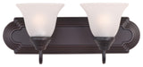 Maxim 8012 Essentials 18"W Bath Light - Oil Rubbed Bronze / Frosted Glass