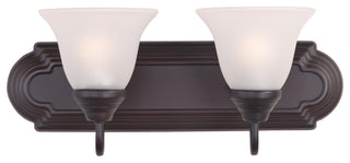 Maxim 8012 Essentials 18"W Bath Light - Oil Rubbed Bronze / Frosted Glass