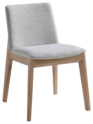 Deco Oak Dining Chair, Light Gray, Set of 2