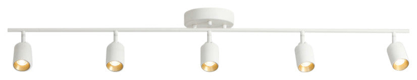 Vidalite Shura 5 Head LED Flush Mount FIxed Track Light, White