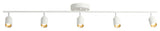 Vidalite Shura 5 Head LED Flush Mount FIxed Track Light, White